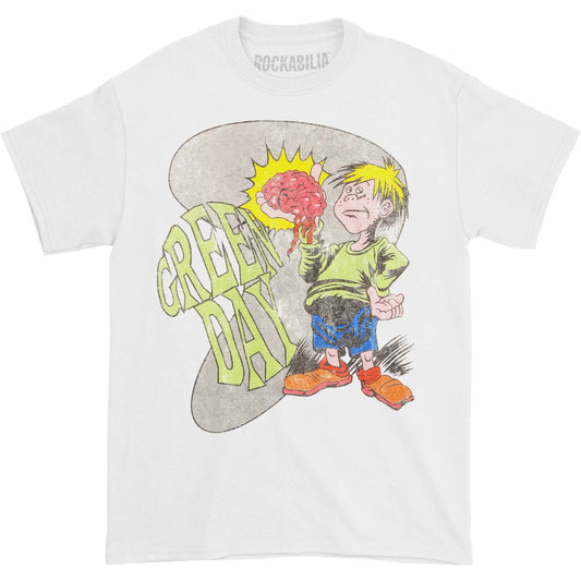 Green Day Brain Boy Tee (White) T-shirt Front