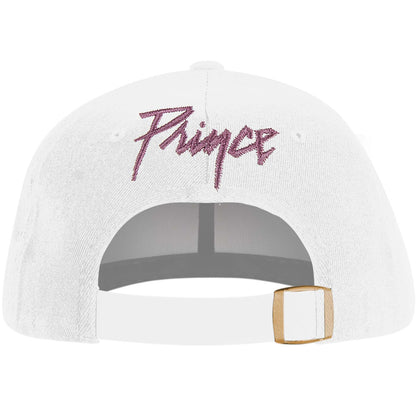 Prince White Symbol Hat Baseball Cap Back