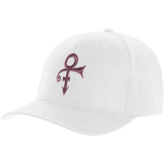 Prince White Symbol Hat Baseball Cap Front