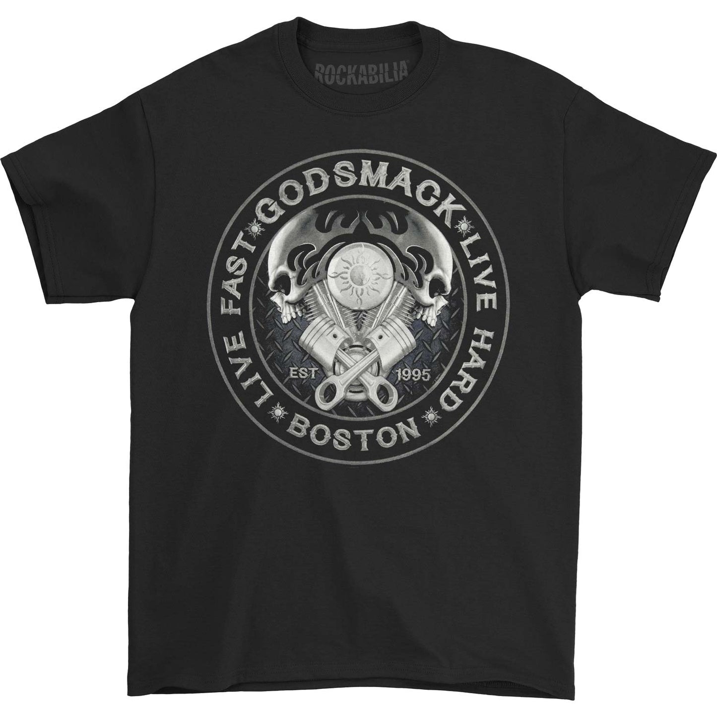 Godsmack Live Fast Live Hard T-shirt Front
