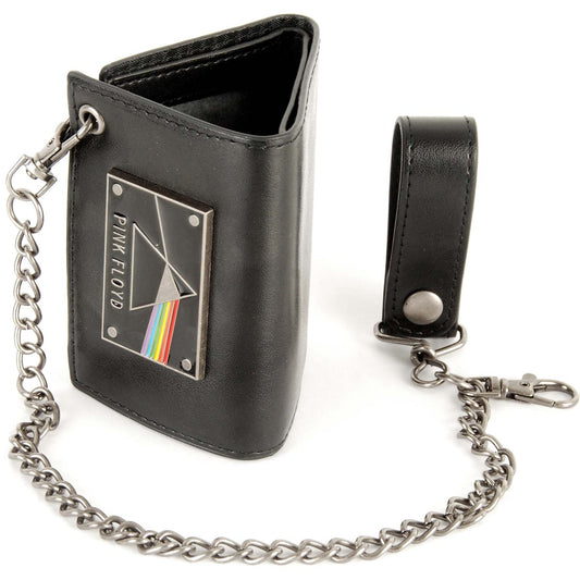 Dark Side Metal Badge Chain Wallet Tri-Fold Wallet