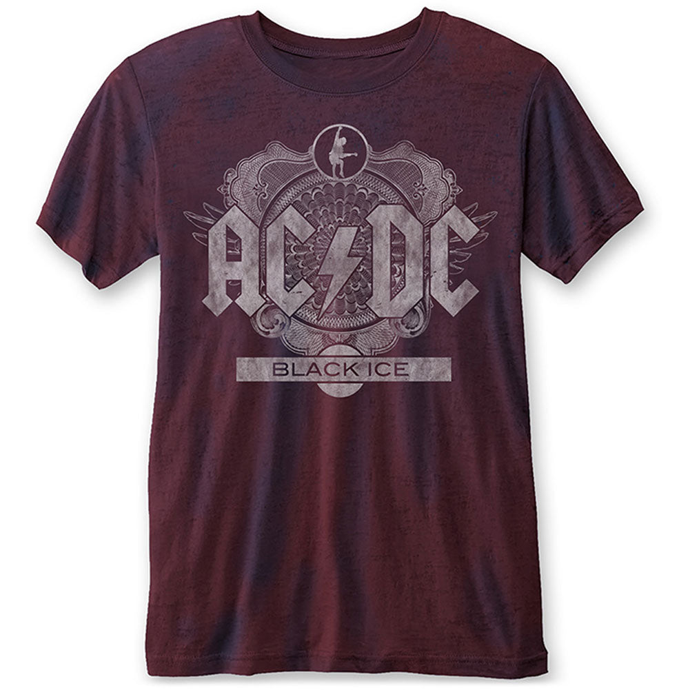 AC/DC Black Ice (Burn Out) Vintage T-shirt Front