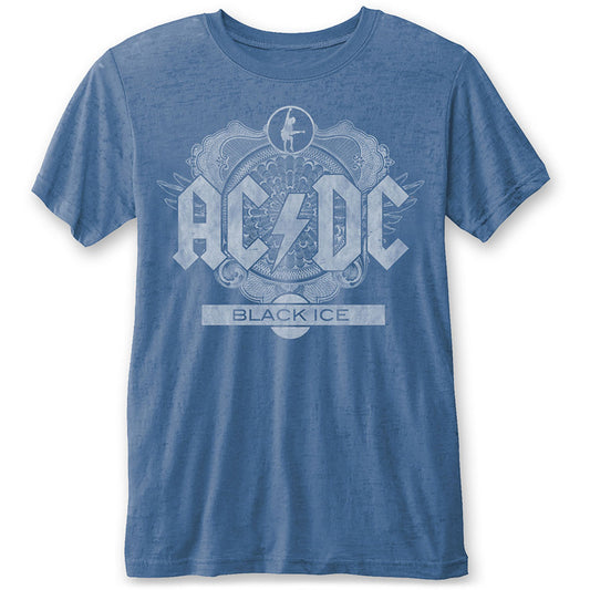 AC/DC Black Ice (Burn Out) Vintage T-shirt Front