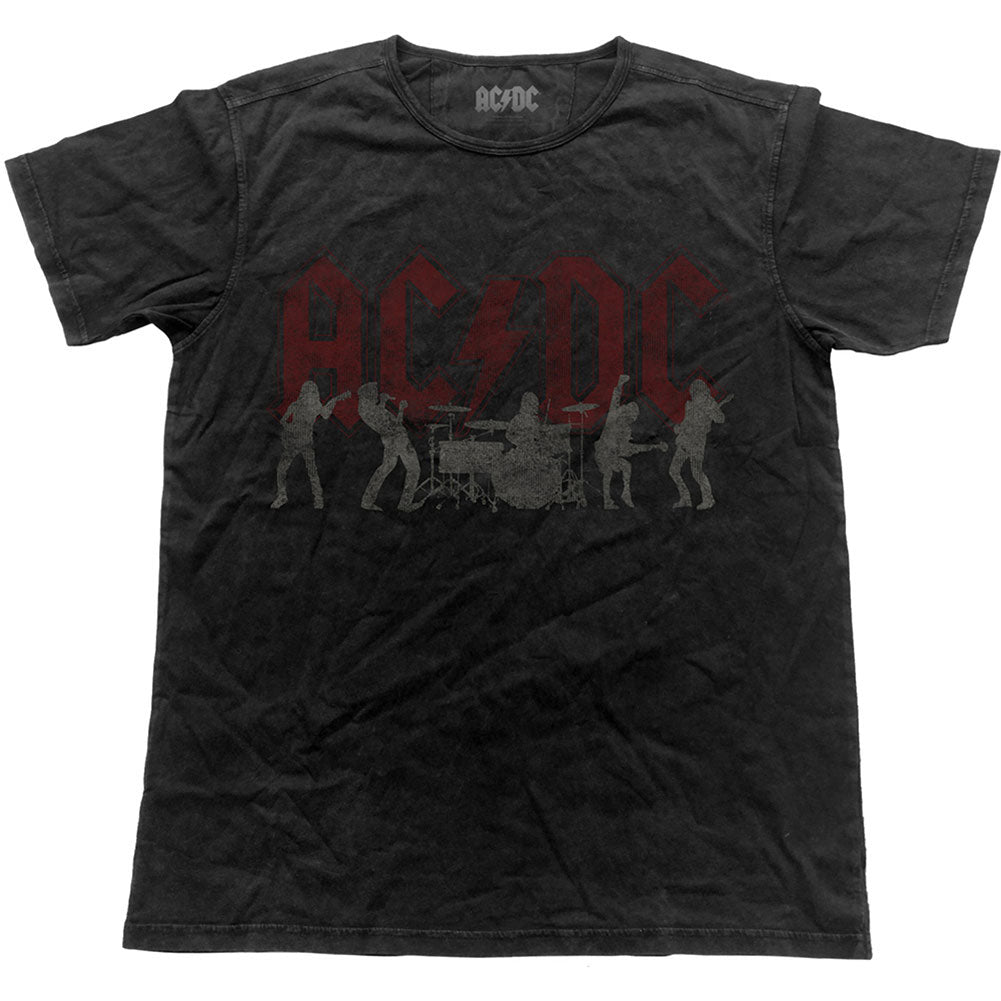 AC/DC Silhouettes (Vintage Finish) Vintage T-shirt Front