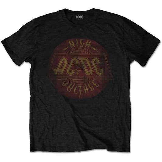 AC/DC High Voltage Vintage Slim Fit T-shirt Front