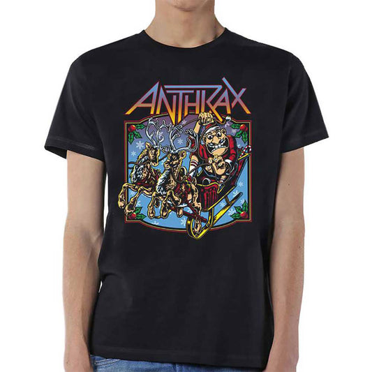 Anthrax Christmas is Coming T-shirt Front