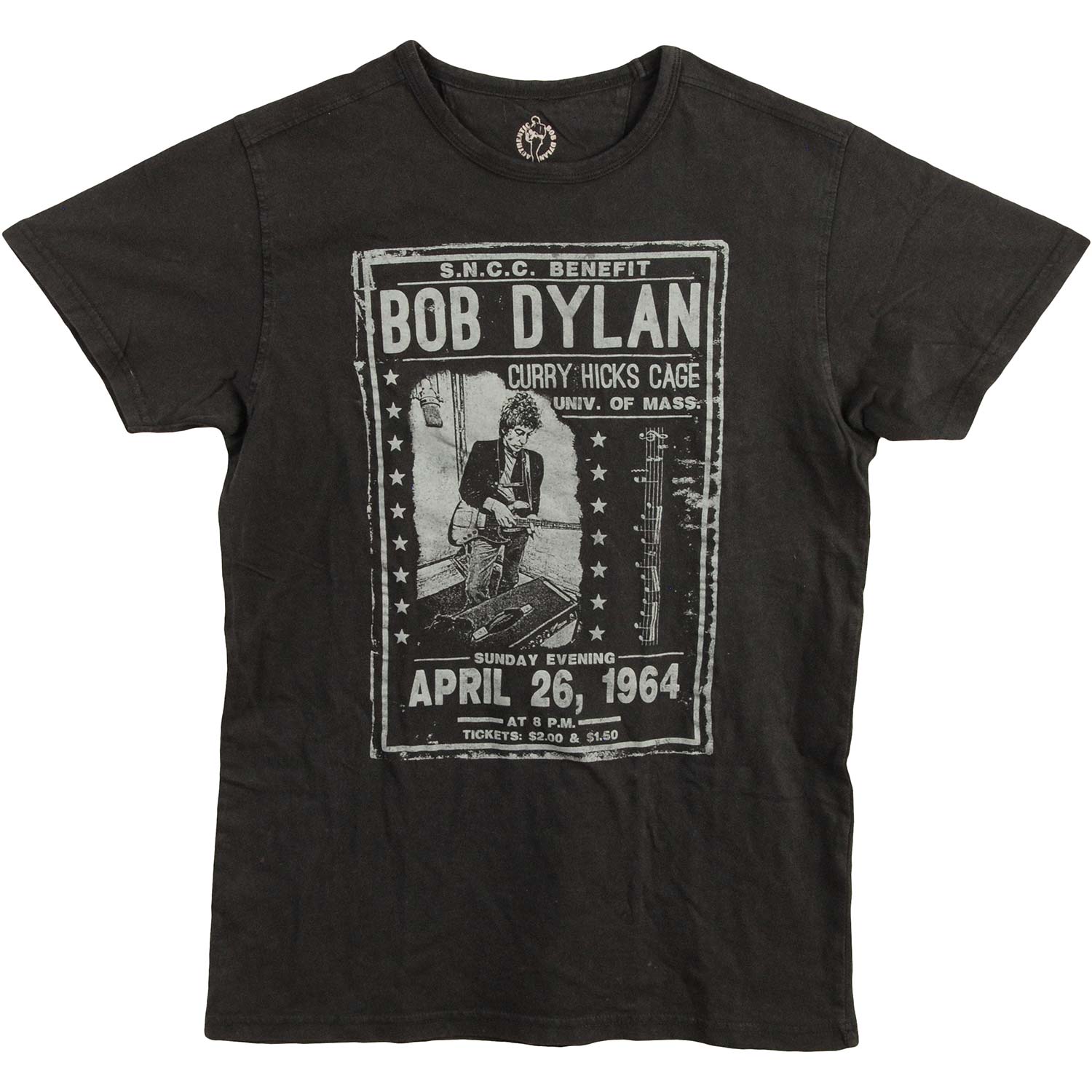 Bob Dylan Curry Hicks Cage Vintage (Vintage Finish) Vintage T-shirt Front