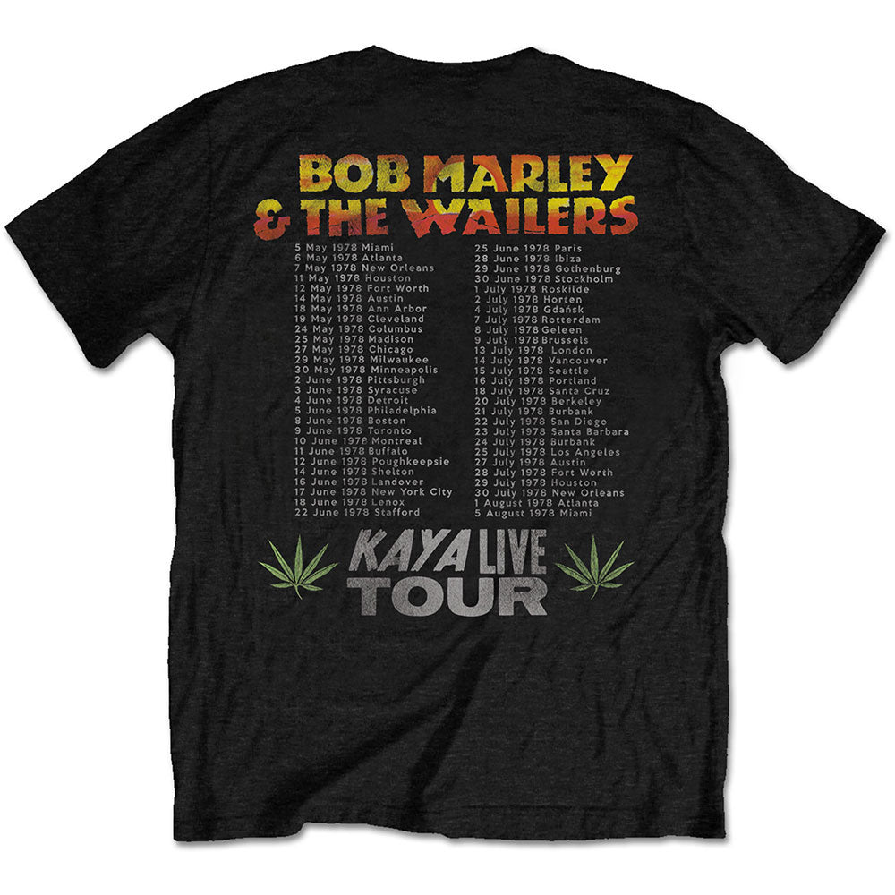 Bob Marley Kaya Tour (Back Print) Slim Fit T-shirt Back