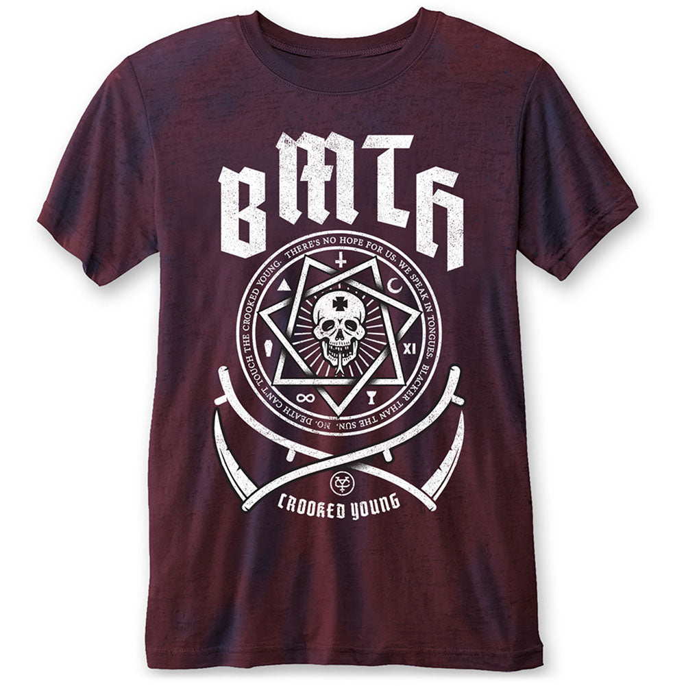Bring Me The Horizon Crooked Young (Burn Out) Vintage T-shirt Front