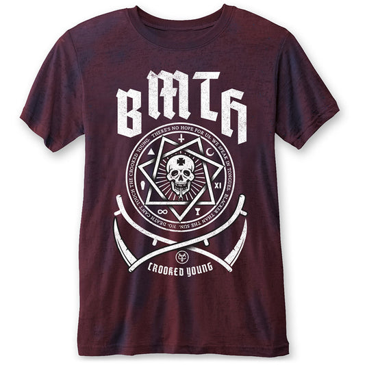 Bring Me The Horizon Crooked Young (Burn Out) Vintage T-shirt Front