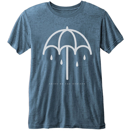 Bring Me The Horizon Umbrella with Burn Out Finishing Vintage T-shirt Front