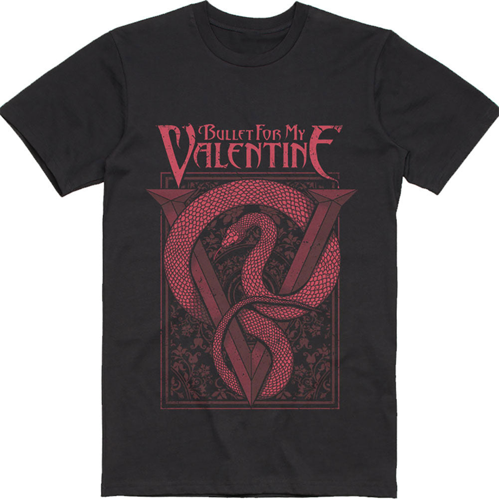 Bullet For My Valentine Red Snake Slim Fit T-shirt Front