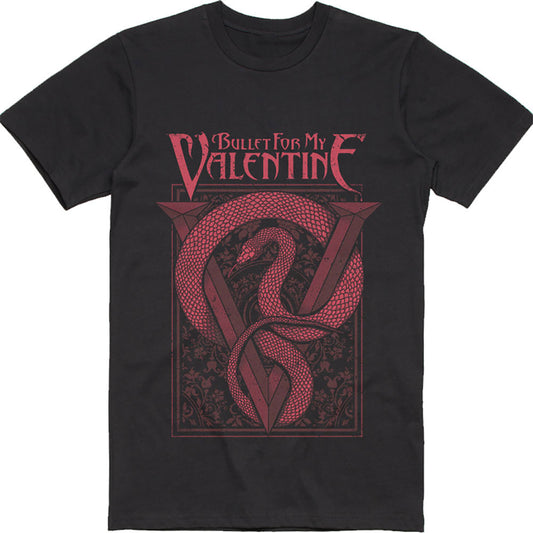 Bullet For My Valentine Red Snake Slim Fit T-shirt Front