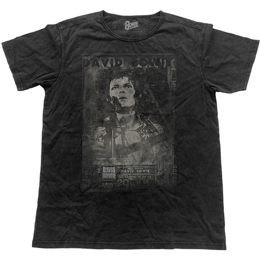 David Bowie Live (Vintage Finish) Vintage T-shirt Front