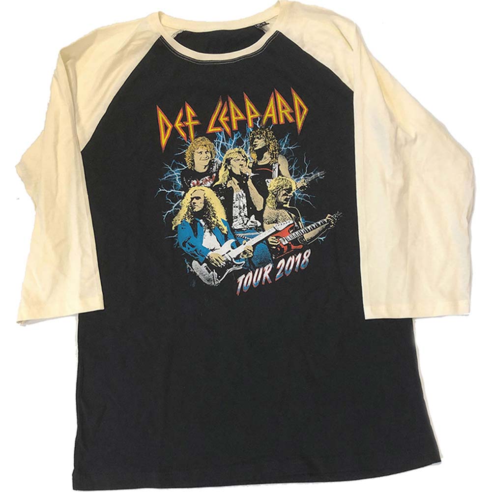 Def Leppard 2018 Tour Photo Baseball Jersey Front