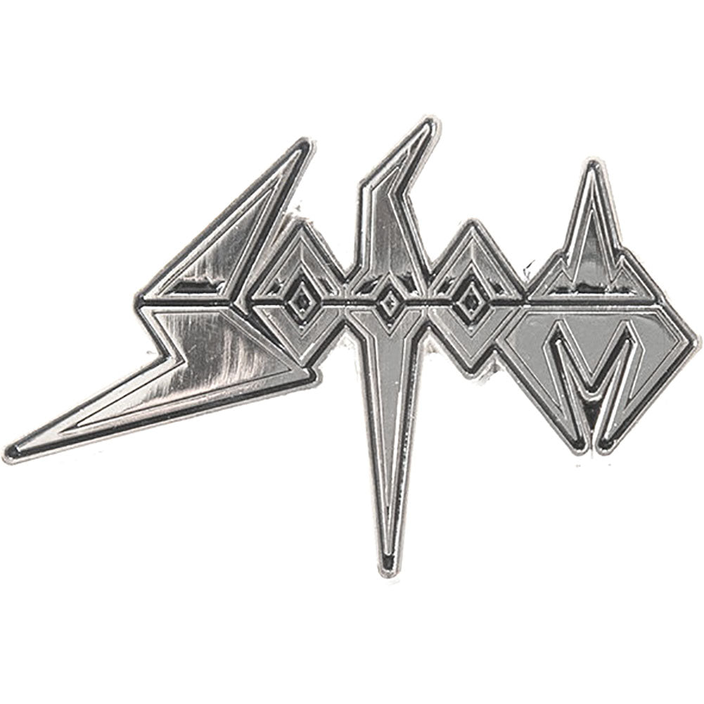 Sodom Chrome Enamel Pin Pewter Pin Badge