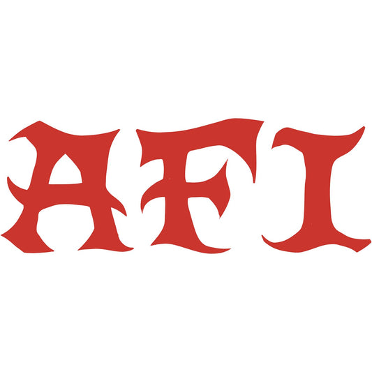 AFI Vinyl Cut Logo (Red) Peel & Rub Sticker Front