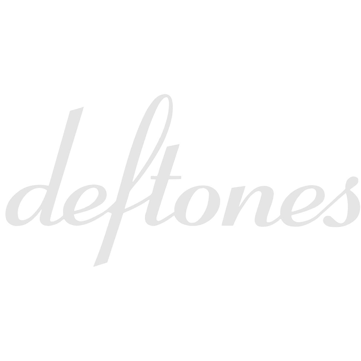Deftones Vinyl Cut Logo (White) Peel & Rub Sticker Front