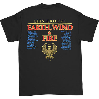 Earth Wind & Fire Let's Groove (Back Print) Slim Fit T-shirt Back
