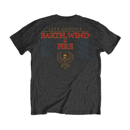 Earth Wind & Fire Let's Groove (Back Print) Slim Fit T-shirt Back