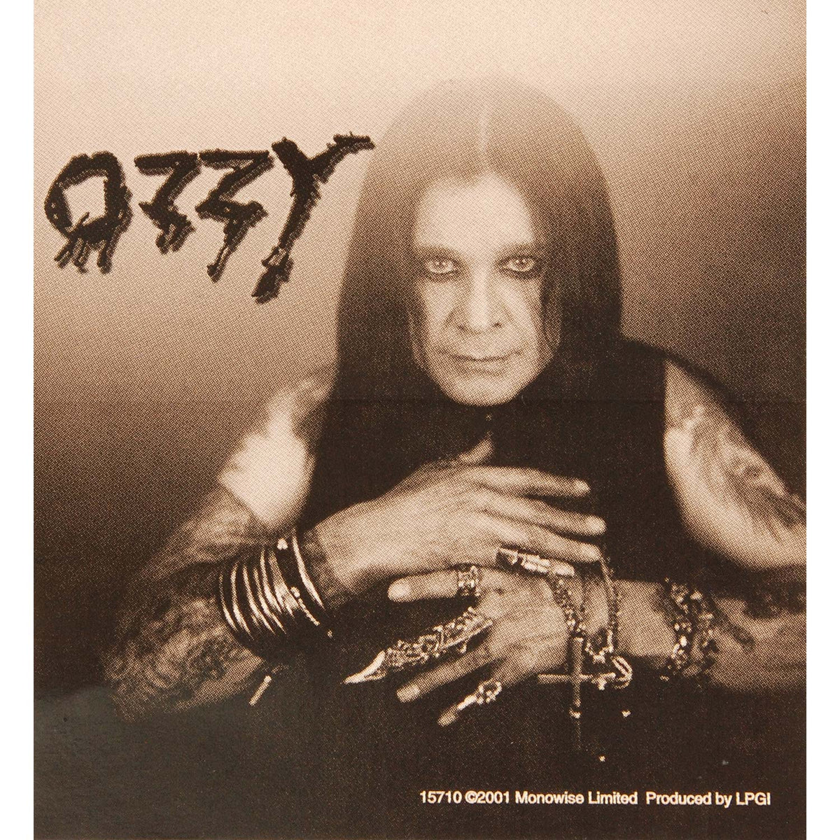 Ozzy Osbourne Sepia Sticker Front