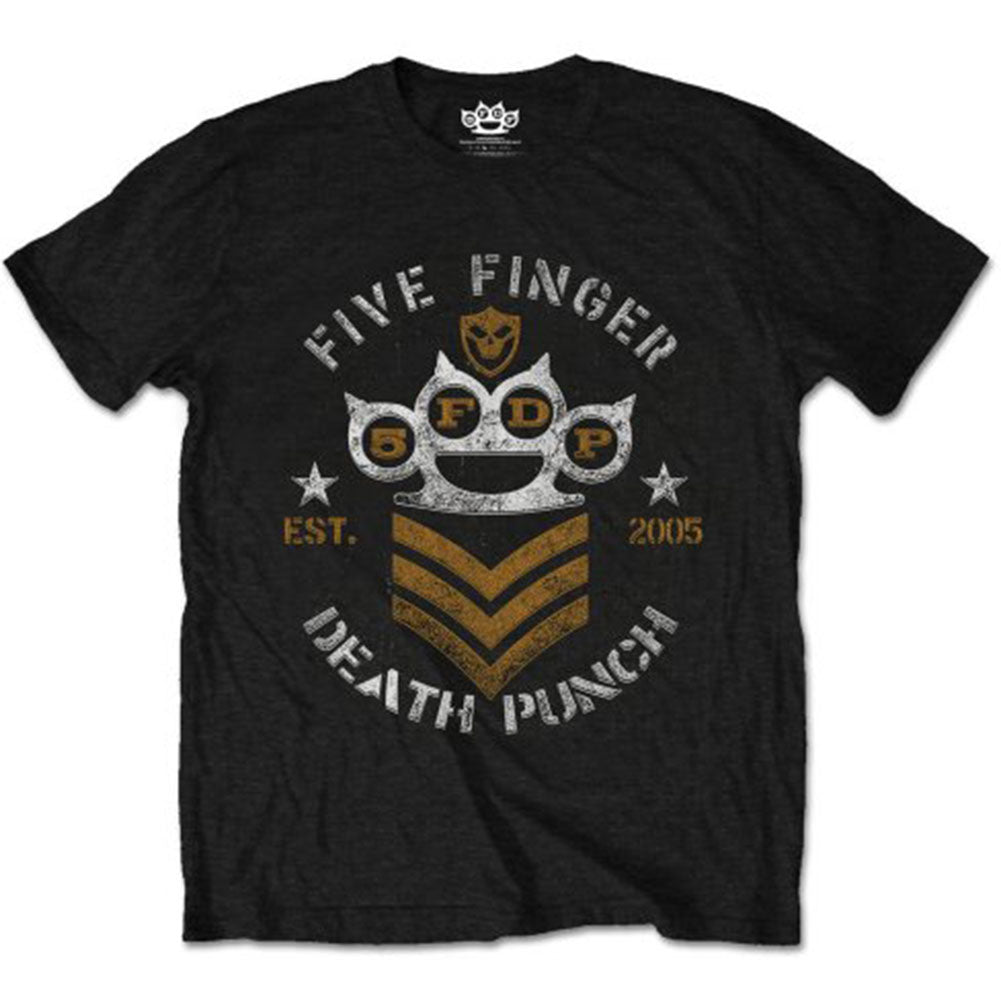 Five Finger Death Punch Chevron Slim Fit T-shirt Front