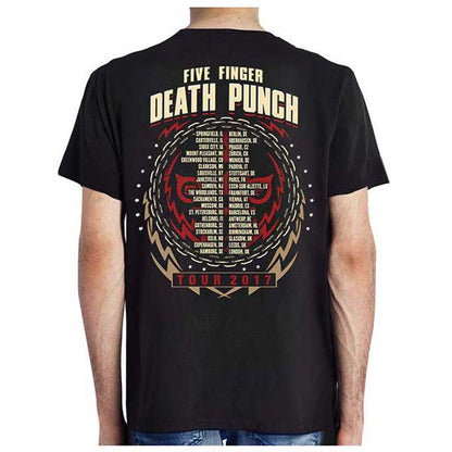 Five Finger Death Punch Zombie Kill Fall 2017 Tour (Ex Tour) Slim Fit T-shirt Back