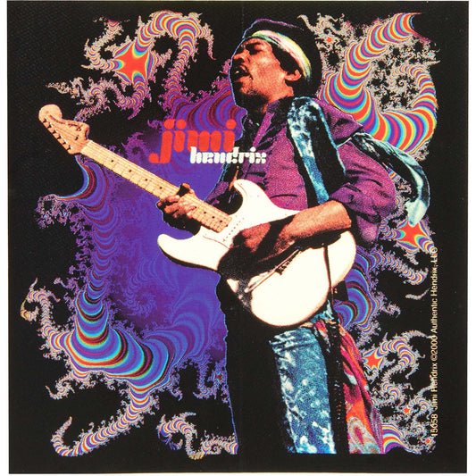 Jimi Hendrix Authentic Sticker Front