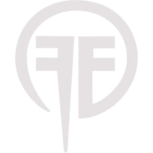 Fear Factory Vinyl Cut Logo (White) Peel & Rub Sticker Front