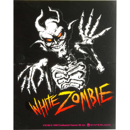 White Zombie Chupacabras Sticker Front