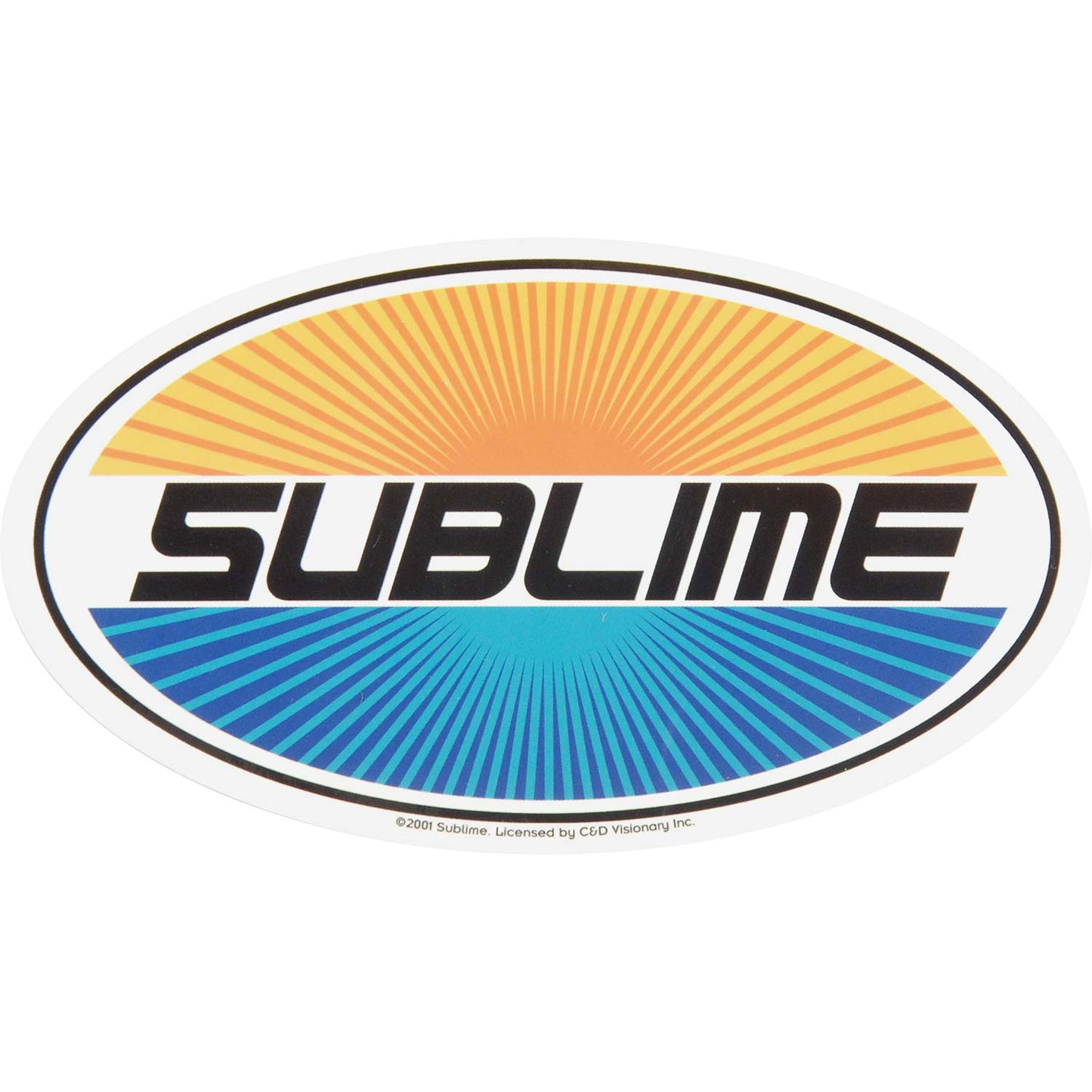 Sublime Oval Sticker Front