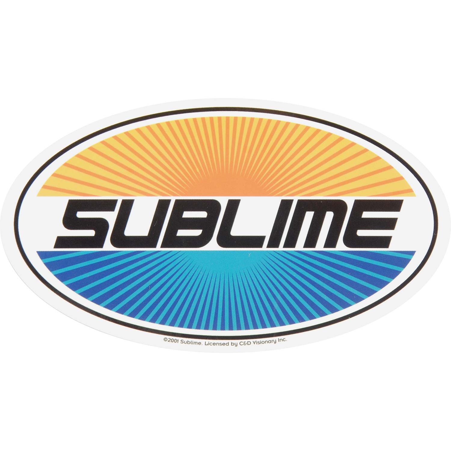 Sublime Oval Sticker Front