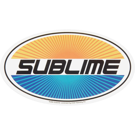 Sublime Oval Sticker Front