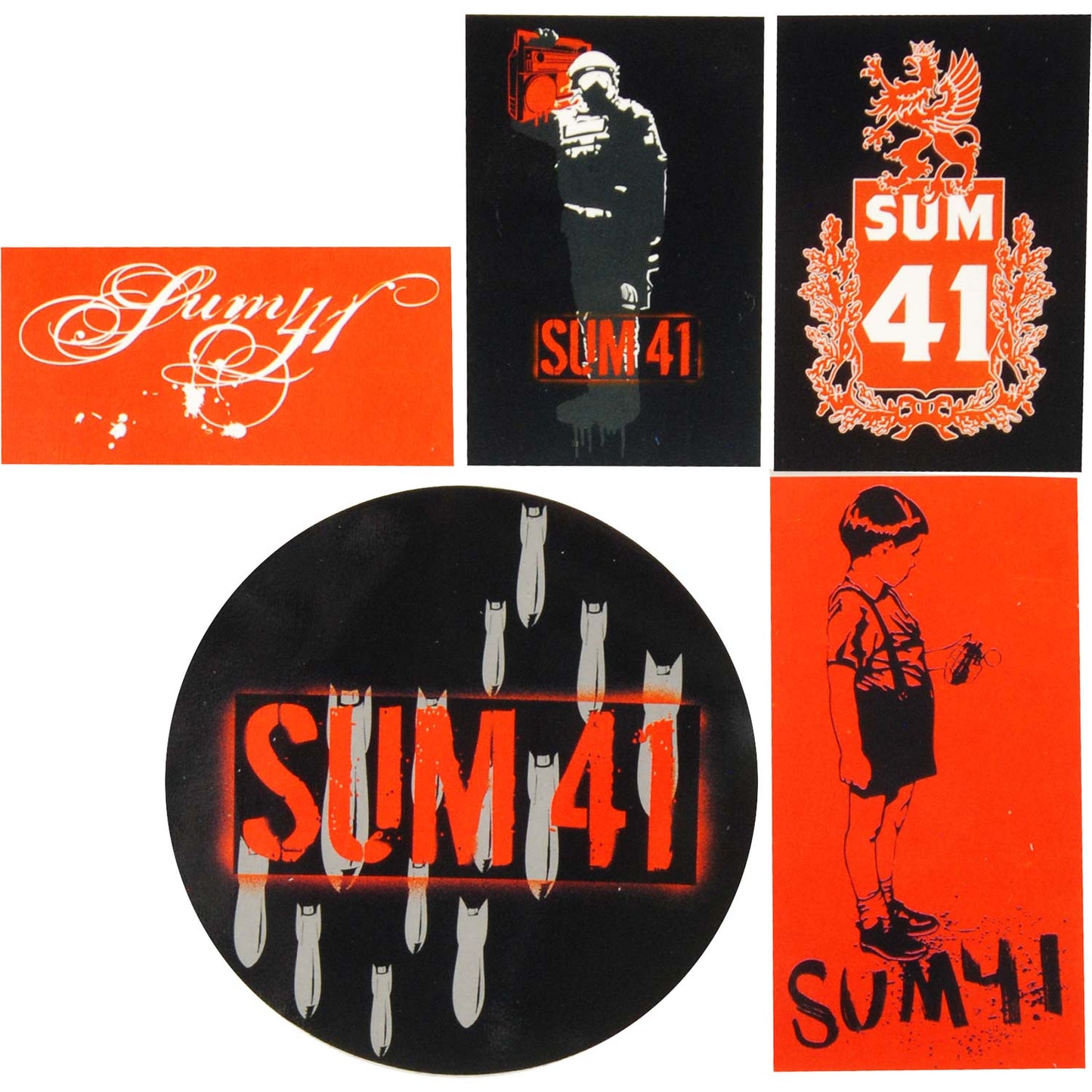 Sum 41 Sticker Set Front