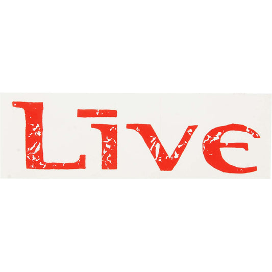 Live Decal Sticker Front