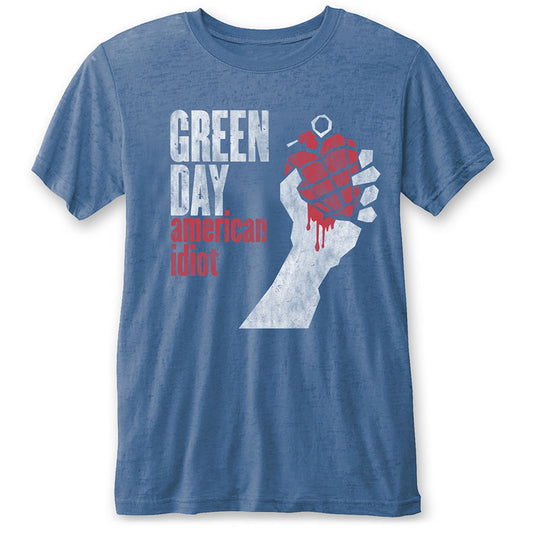 Green Day American Idiot Vintage (Burn Out) Vintage T-shirt Front