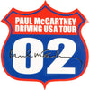 Die Cut Paul McCartney Driving USA Tour 02 Signature Logo (4.25" x 4") Sticker