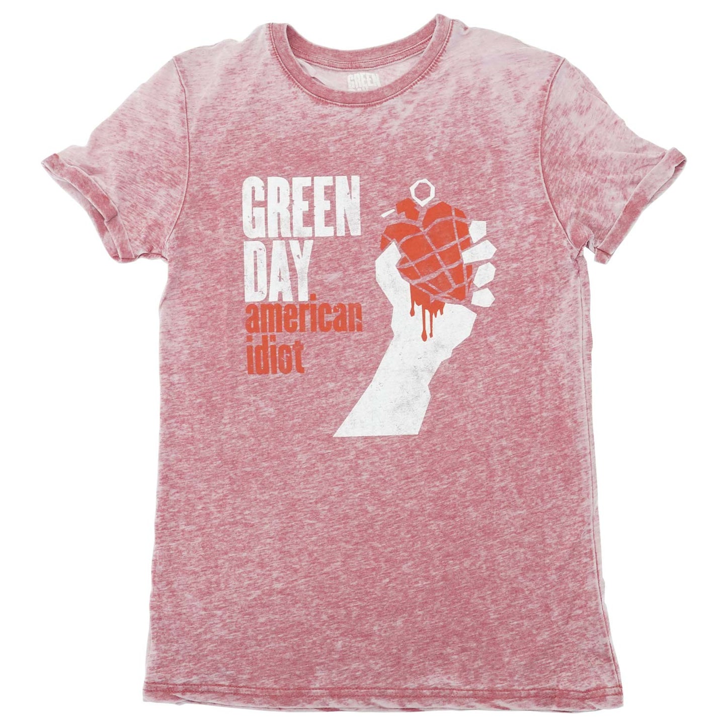 Green Day American Idiot (Burn Out) Vintage T-shirt Front