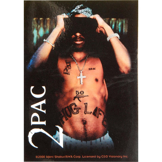 Tupac Thug Sticker Front