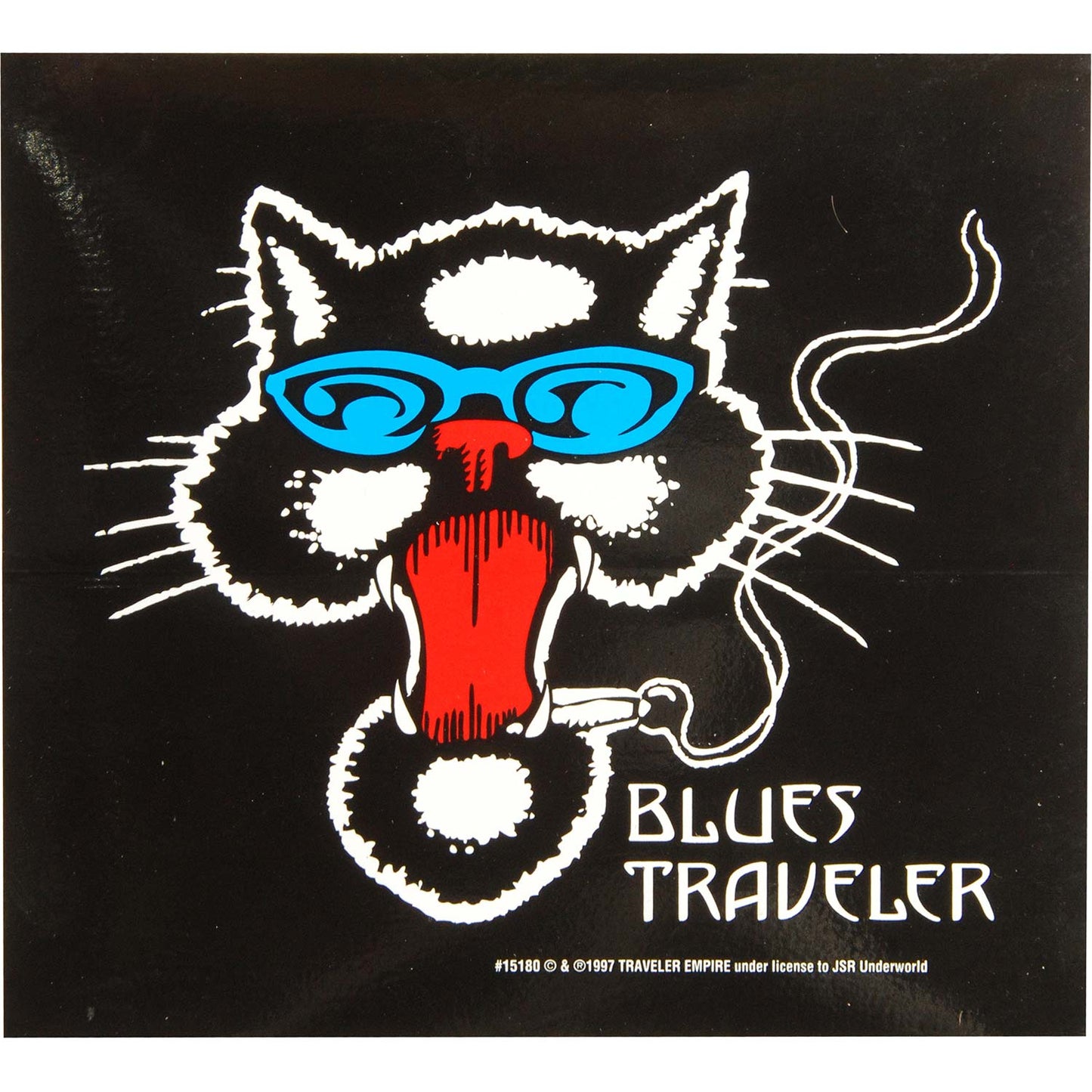 Blues Traveler Cat Sticker Front