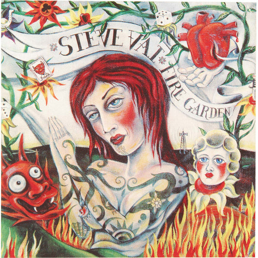 Steve Vai Fire Garden Sticker Front