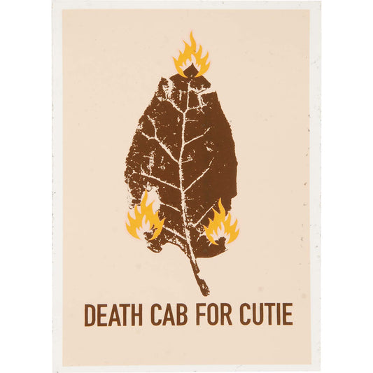Death Cab For Cutie Leaf Sticker Front