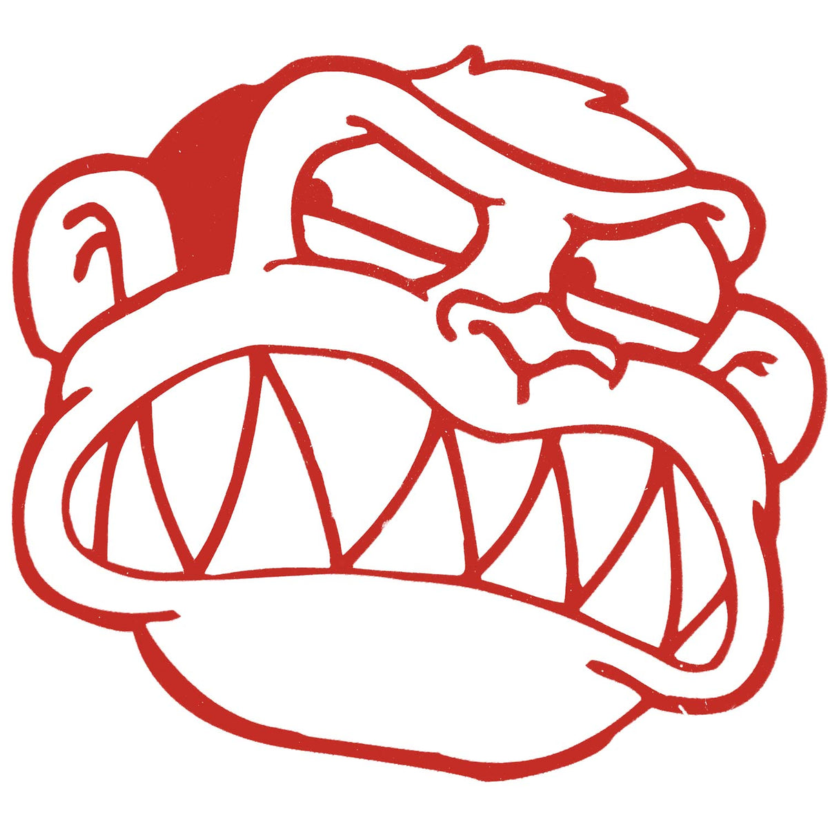 Family Guy Monkey Vinyl Cut (Red) Peel & Rub Sticker Front