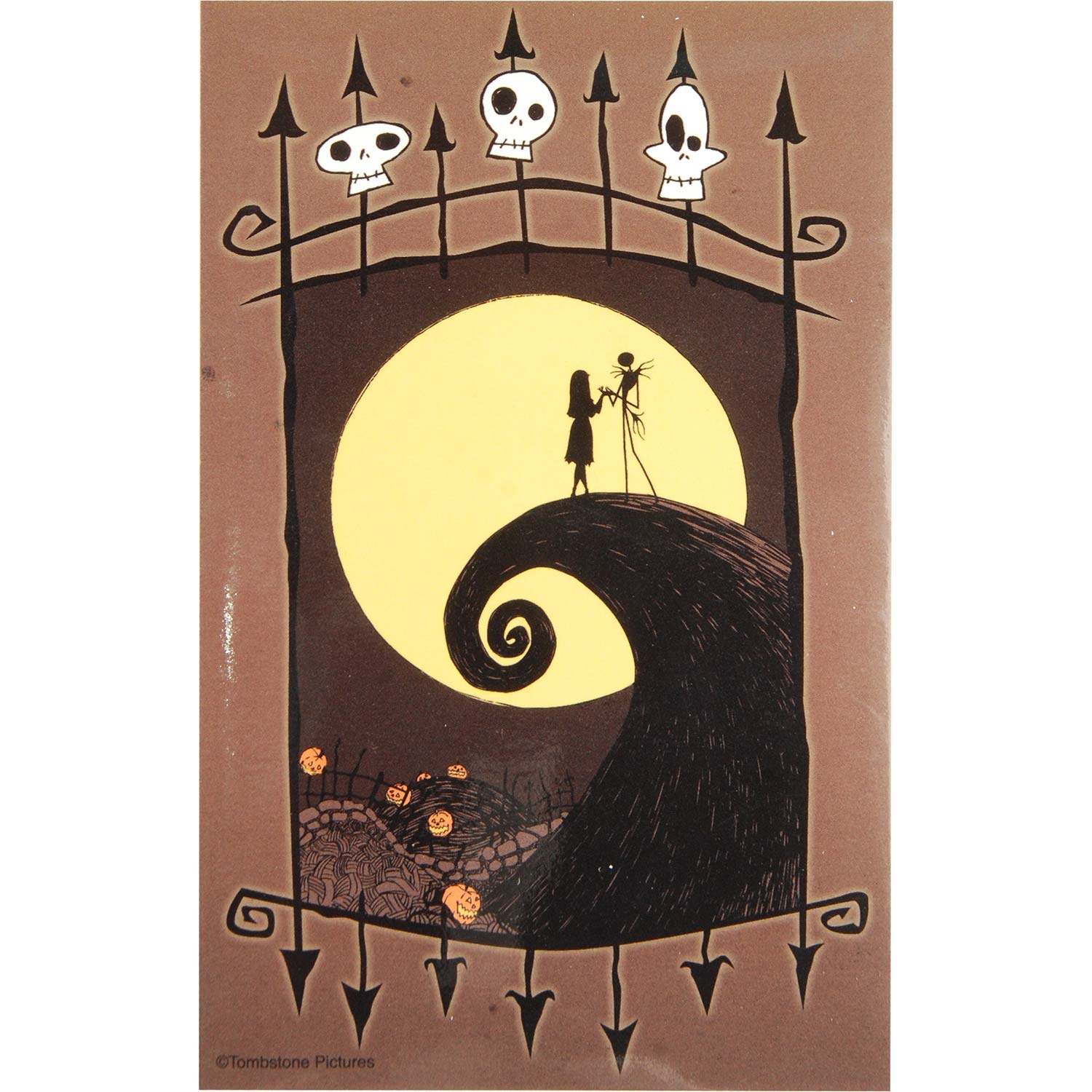 Nightmare Before Christmas Moon Gate Sticker Front