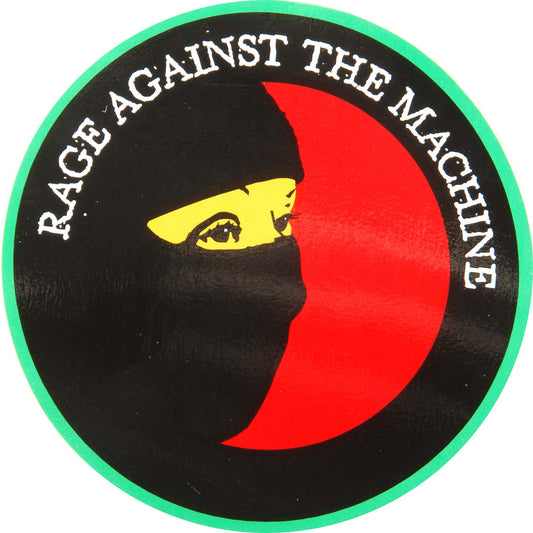 Rage Against The Machine Mask Sticker Front