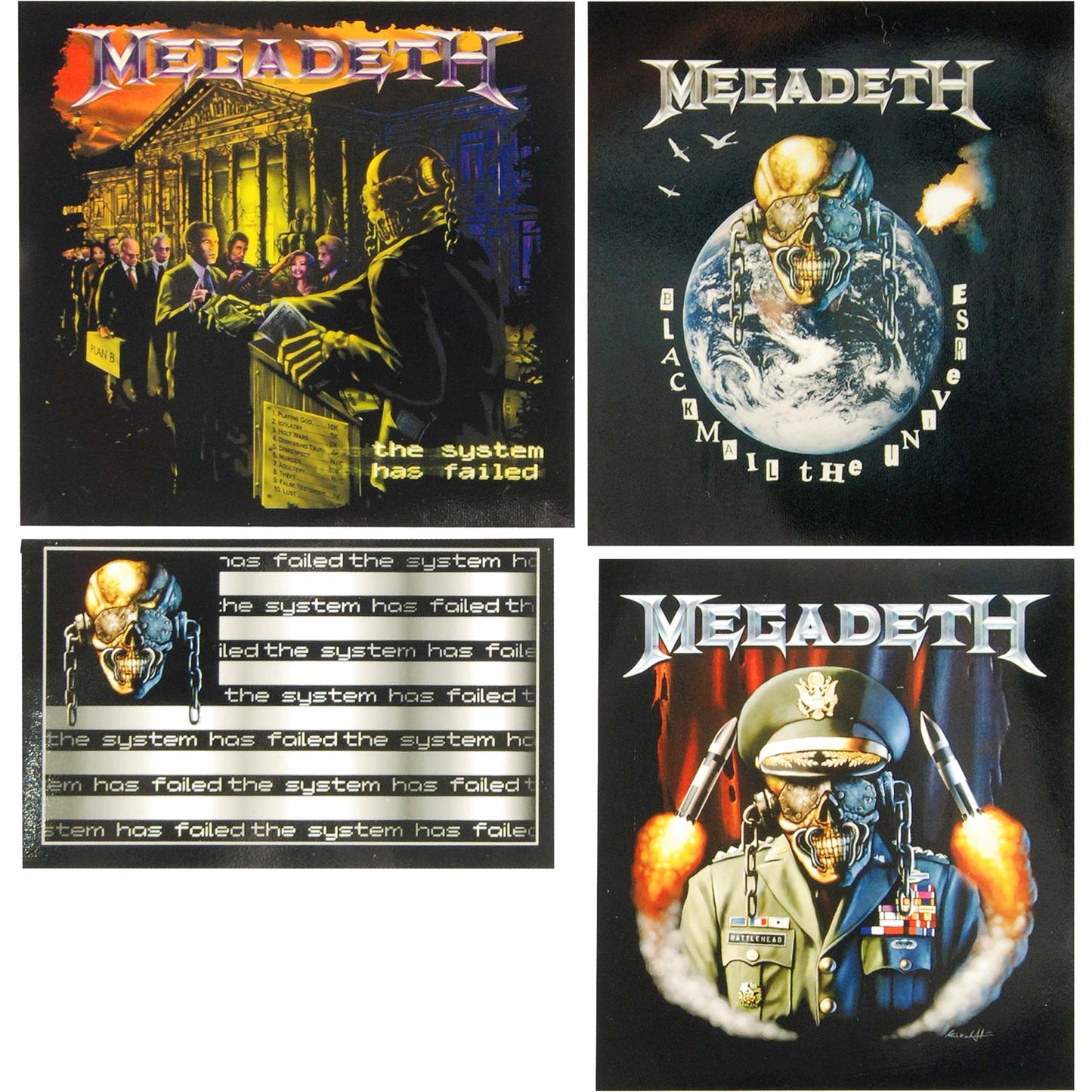 Megadeth Sticker Set Front