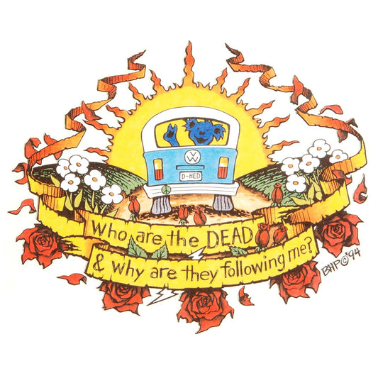Grateful Dead Who are the Dead. . . (large window sticker) Sticker Front