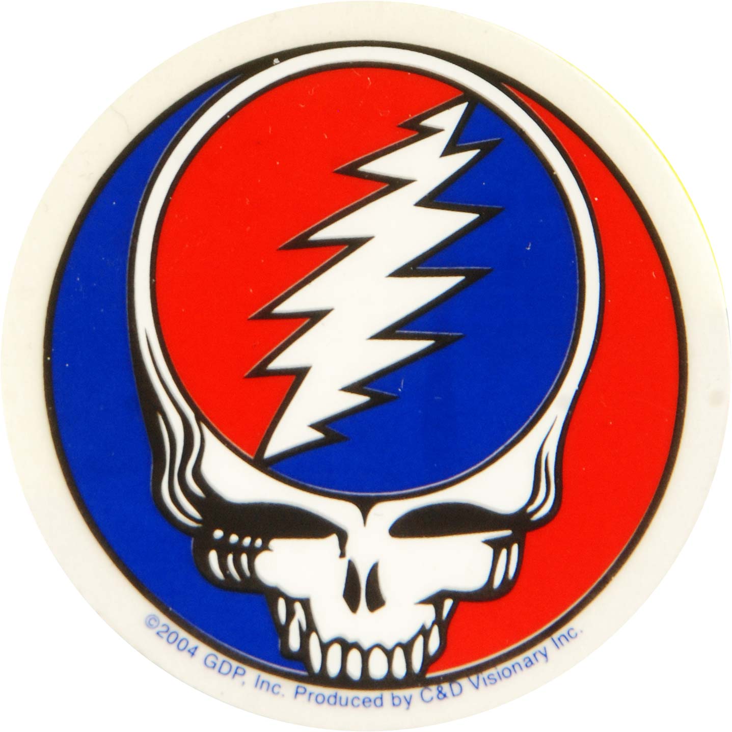 Grateful Dead Small Steal Your Face Sticker Front