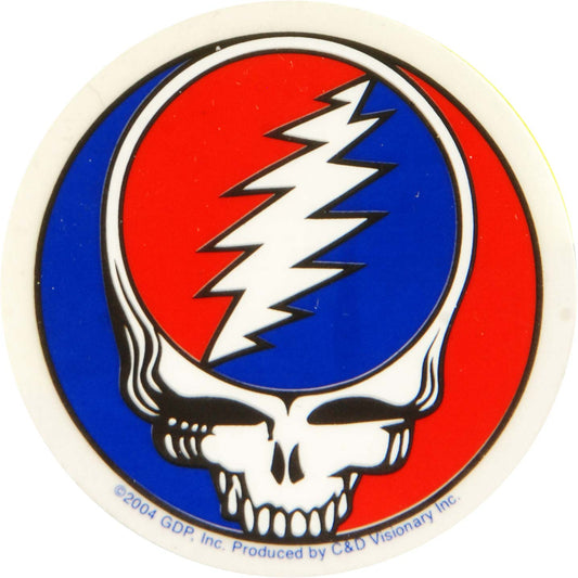 Grateful Dead Small Steal Your Face Sticker Front