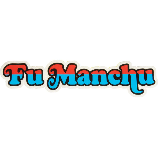 Fu Manchu Die Cut Sticker Front